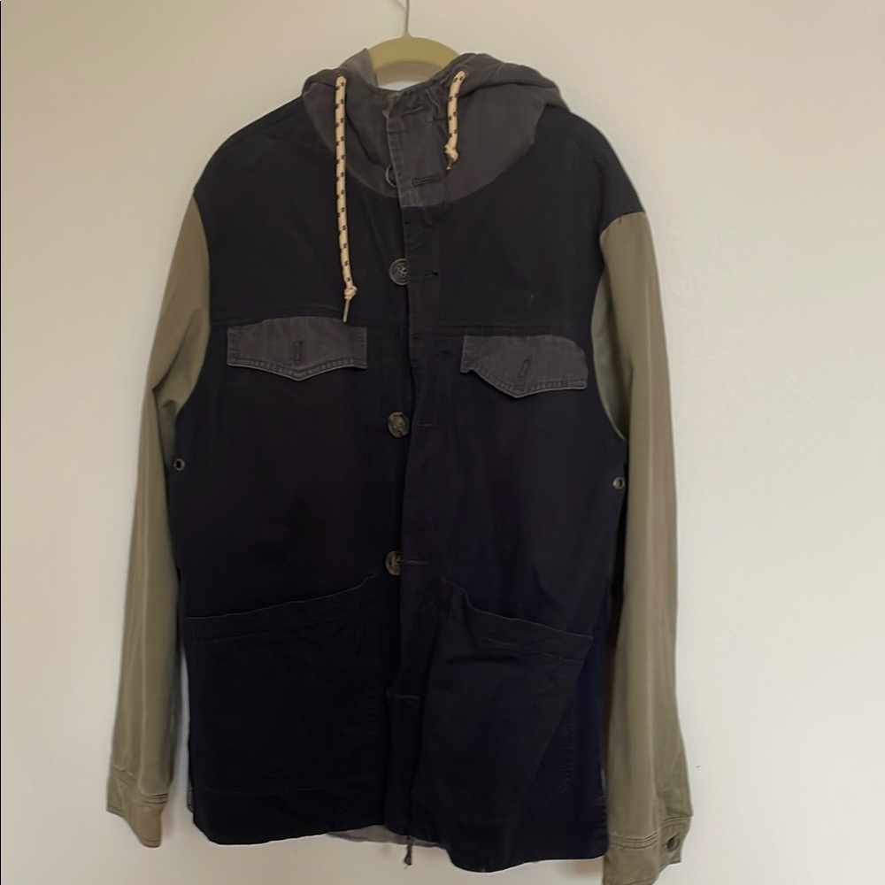 Zanerobe Black and Gray Field Jacket